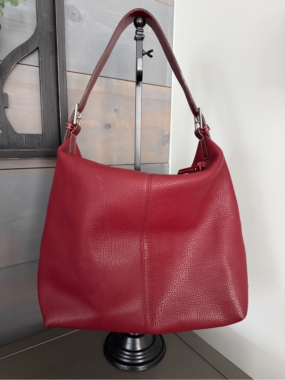 Dooney & Bourke Pebble Leather Hobo - Flawed, Please Read - Picture 2 of 14